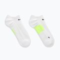 Kojinės Nike Running Midweight No-Show white/volt/black 3