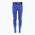"Nike Pro Dri-FIT" kometinės mėlynos/juodos/baltos spalvos vaikiškos tamprės 7