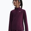 Vaikiškas treniruočių džemperis ilgomis rankovėmis Nike Dri-Fit 1/4 Zip bordeaux/white 4