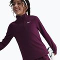Vaikiškas treniruočių džemperis ilgomis rankovėmis Nike Dri-Fit 1/4 Zip bordeaux/white 6