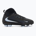 Nike Phantom 6 High Club FG/MG juodos/juodos spalvos vaikiški futbolo bateliai 2