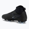 Nike Phantom 6 High Club FG/MG juodos/juodos spalvos vaikiški futbolo bateliai 3