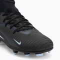 Nike Phantom 6 High Club FG/MG juodos/juodos spalvos vaikiški futbolo bateliai 7