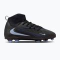 Nike Phantom 6 High Club FG/MG juodos/juodos spalvos vaikiški futbolo bateliai 8