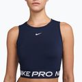 Moteriška sportinė palaidinė Nike Pro Dri-Fit midnight navy/white 3