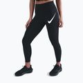 Moteriškos bėgimo tamprės Nike Tempo Swoosh Run High-Waisted 7/8 black/white