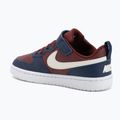 Nike Court Borough Low vaikiški bateliai Recraft dark team red/soft pearl/midnight navy 3