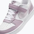 Vaikiški batai Nike Court Borough Low Recraft white/plum fog/white/venice 5
