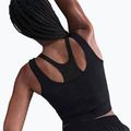 Moteriška treniruočių viršutinė dalis Nike One Fitted Dri-Fit Cropped Tank black/dark smoke grey 5