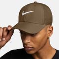 Nike Dri-FIT Club beisbolo kepuraitė mosswood brown/white 4