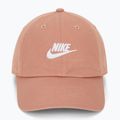 Nike Club Unstructured Futura Wash rose gold/white beisbolo kepuraitė 2