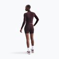 Moteriškas ilgomis rankovėmis Nike One Fitted Dri-Fit 1/4 Zip Mid Layer burgundy crush/white 3