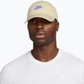 Kepurė su snapeliu Nike Club Unstructured Futura Wash light khaki/sapphire