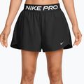 Moteriški treniruočių šortai Nike Pro Dri-Fit Mid-Rise Brief-Lined 3" black/white