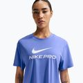 Moteriški treniruočių marškinėliai Nike Pro Dri-Fit Loose sapphire/white 4