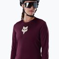 Moteriški dviračių marškinėliai ilgomis rankovėmis Fox Racing Ranger Fox Head LS dark maroon 3