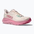 Moteriški bėgimo bateliai HOKA Clifton 10 rose cream/dried rose