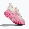 Moteriški bėgimo batai HOKA Clifton 10 Wide rose cream/dried rose 5
