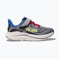 Vaikiški bėgimo batai HOKA Clifton 10 foggy grey/black 2