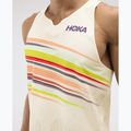 Vyriški bėgimo marškinėliai HOKA Race Day Singlet alabaster flare 6