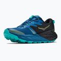 Vaikiški bėgimo bateliai HOKA Speedgoat 7 black/night glow blue 4