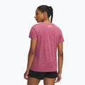Moteriški treniruočių marškinėliai Under Armour Tech Twist fuchsia dusk/white 2