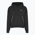 Moteriškas džemperis Under Armour Rival Fleece Piped HZ Hoodie black/white 3