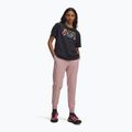 Moteriškos treniruočių kelnės Under Armour Sport High Rise Woven tourmaline pink/maroon mist 2