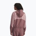 Moteriška striukė Under Armour Rival Woven Hoody maroon mist tourmaline pink/maroon mist 2