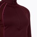 Vyriški marškinėliai Under Armour ColdGear Textured 1/2 Zip dark maroon/fuchsia dusk/metallic silver 3