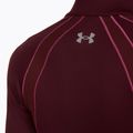 Vyriški marškinėliai Under Armour ColdGear Textured 1/2 Zip dark maroon/fuchsia dusk/metallic silver 4