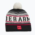 Vyriška žieminė kepurė Under Armour Halftime Pom Beanie stone/racer red/black