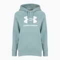 Moteriškas džemperis Under Armour Rival Fleece Big Logo Hoody serpentine/white 4