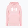 Moteriškas džemperis Under Armour Rival Fleece Big Logo Hoody prime pink/white 3