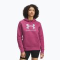 Moteriškas džemperis Under Armour Rival Feelce Shimmer Hoody fuchsia dusk/irisdescent