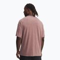Vyriški treniruočių marškinėliai Under Armour Project Rock Heavyweight Oversized maroon mist/black 2