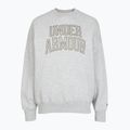 Moteriškas džemperis Under Armour Rival Fleece Varsity Crew halo gray light heather/expedition green 3