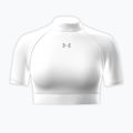 Moteriški treniruočių marškinėliai Under Armour HeatGear Crop Mock white/halo gray