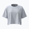 Moteriški treniruočių marškinėliai Under Armour Rival Boxy Tee Solid distant gray medium heather/white