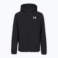 Vaikiška sportinė striukė Under Armour Vibe Woven Windbreaker Jacket juoda/balta