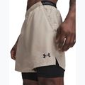 Vyriški treniruočių šortai Under Armour Vanish Woven 2.0 2IN1 Shorts timberwolf taupe/black 4