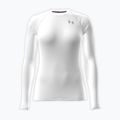 Moteriški treniruočių marškinėliai ilgomis rankovėmis Under Armour HG Authentics Comp LS white/halo gray