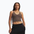 Moteriški treniruočių marškinėliai Under Armour Meridian Support Tank peppercorn/peppercorn