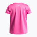 Vaikiški treniruočių marškinėliai Under Armour Tech SSC SS pink frenzy/white 2