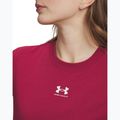 Moteriški marškinėliai Under Armour Rival Core claret/white 3