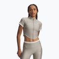 Moteriški treniruočių marškinėliai Under Armour HeatGear Novelty timberwolf taupe/summit white