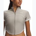 Moteriški treniruočių marškinėliai Under Armour HeatGear Novelty timberwolf taupe/summit white 3