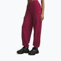 Moteriškos kelnės Under Armour Icon Fleece Gym Pant claret/white