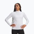 Moteriški treniruočių marškinėliai ilgomis rankovėmis Under Armour ColdGear Mock LS white/halo gray