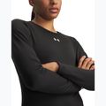 Moteriški treniruočių marškinėliai ilgomis rankovėmis Under Armour ColdGear Crew ultimate black/white 3